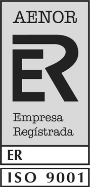 Certificado AENOR de empresa registrada ISO 9001