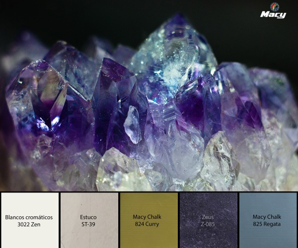 Propuesta cromática con un morado como protagonista