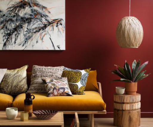 Sorprende en una decoración en tonos rojos