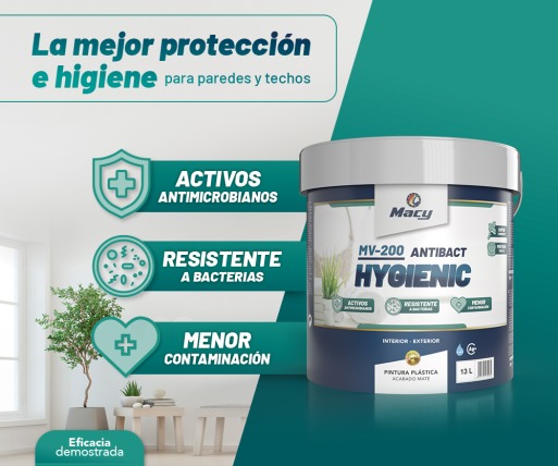 MV-200 Hygienic, la mejor protección y cuidado para paredes y techos