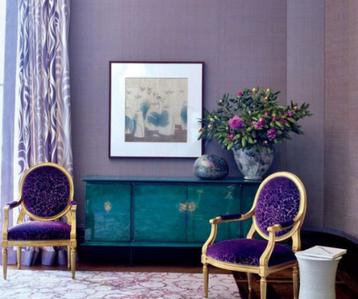 El color malva en decoración